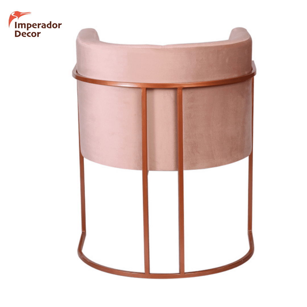 Poltrona Luna Rosa e Cobre p/ Sala