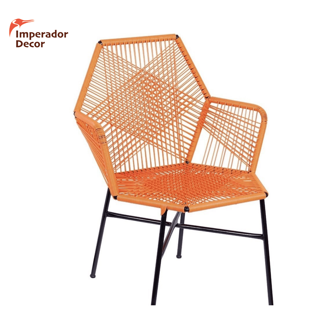 Cadeira Tropicalia Laranja p/ varanda