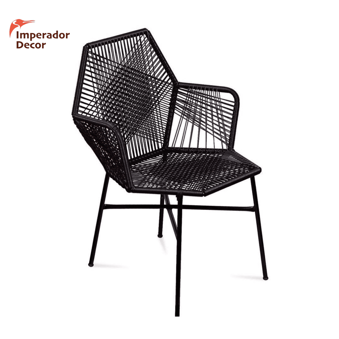 Cadeira Tropicalia Preta p/ varanda