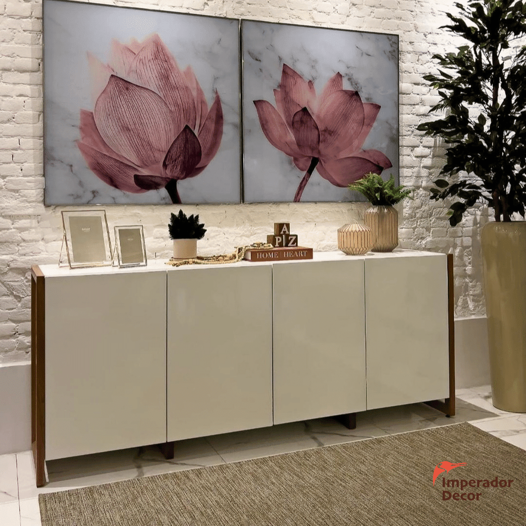 Aparador Buffet Baltimore com Laqueado Premium