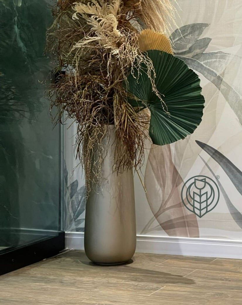 Vaso em Fibra de Vidro Estilo Vietnamita Madrid
