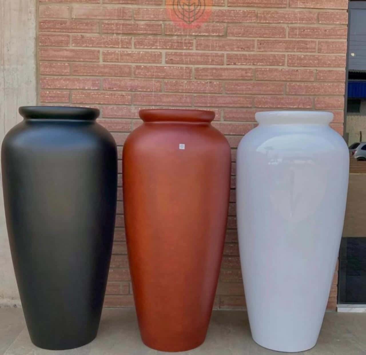 Vaso em Fibra de Vidro Estilo Vietnamita Pear Azul Na'vy - Imagem 3