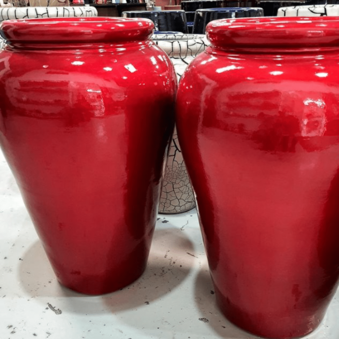 Vaso Vietnamita Pear Vermelho