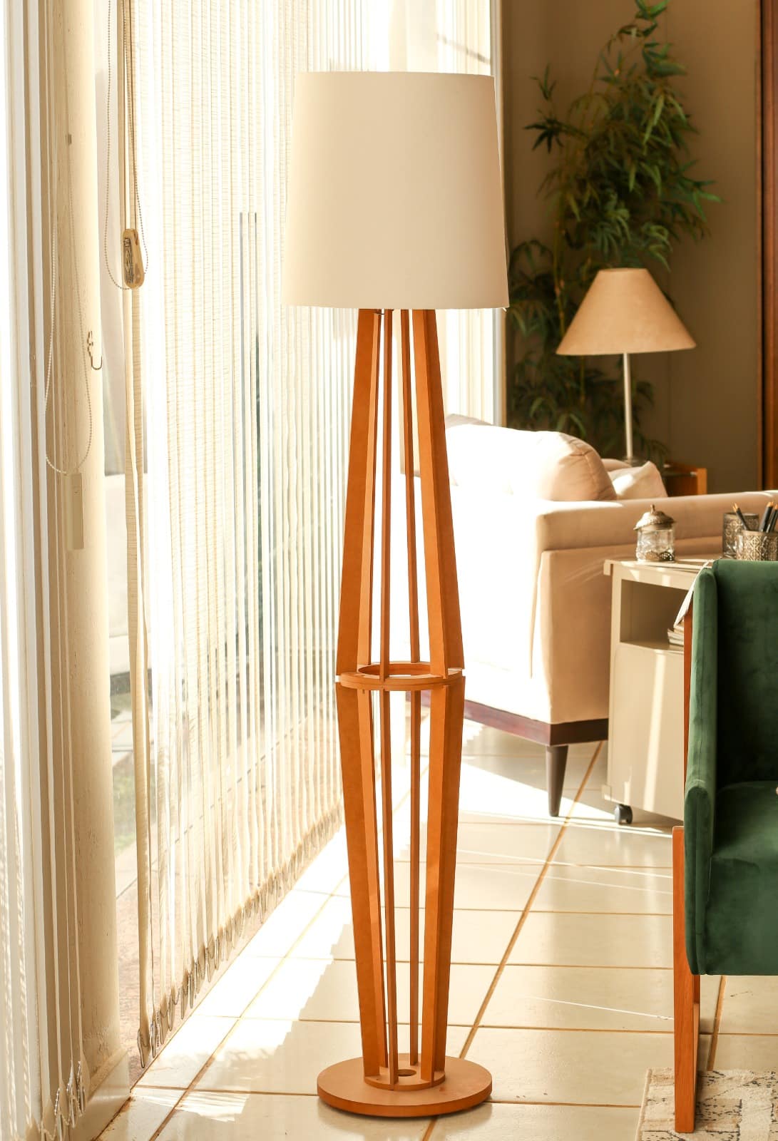 Luminária Abajur de chão Marrocos