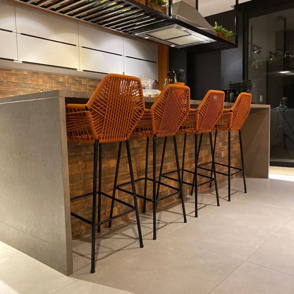 Banqueta Paris em Corda Náutica
