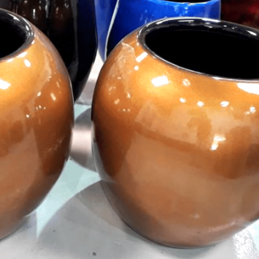 Vaso Vietnamita Bahamas Laranja