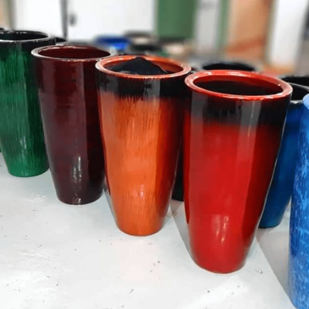 Vaso Vietnamita Nepal  Vermelho